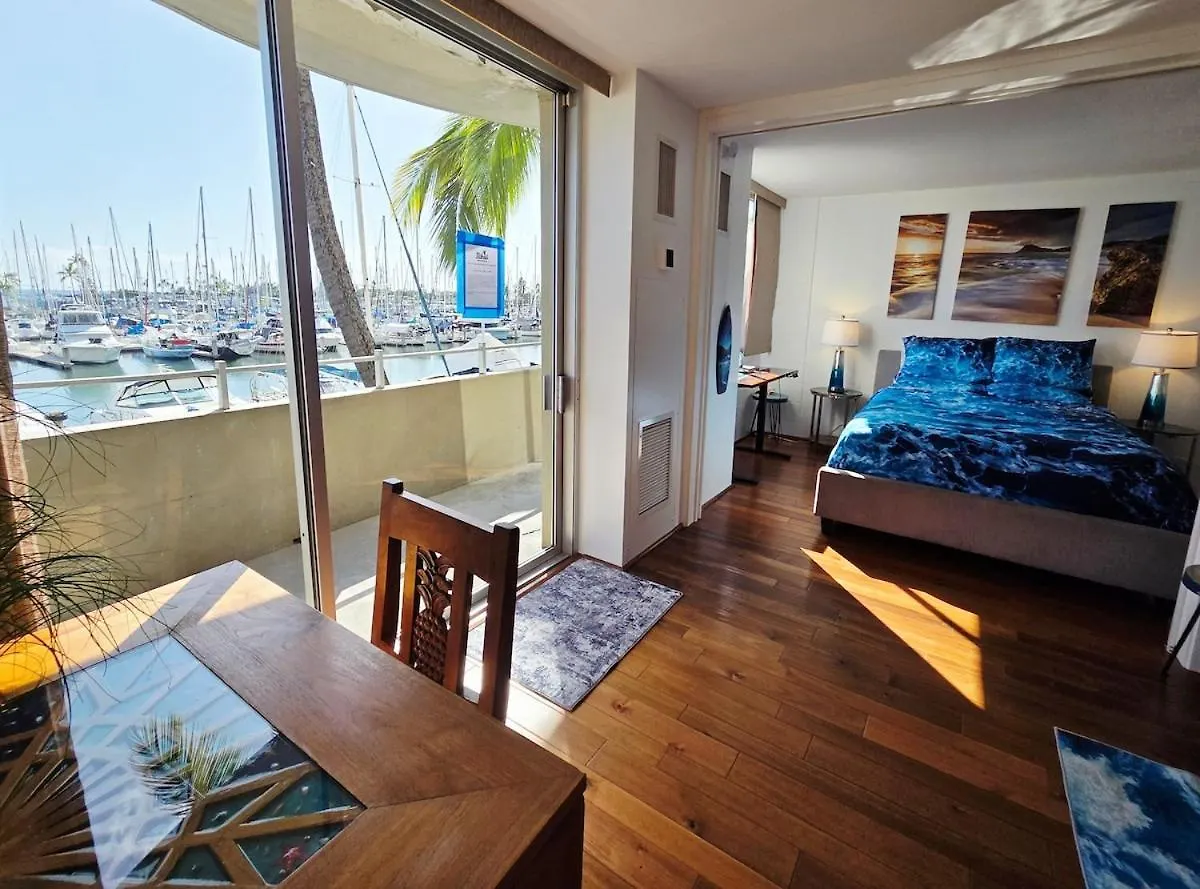 Ocean & Marina View Suite Honolulu Apartman